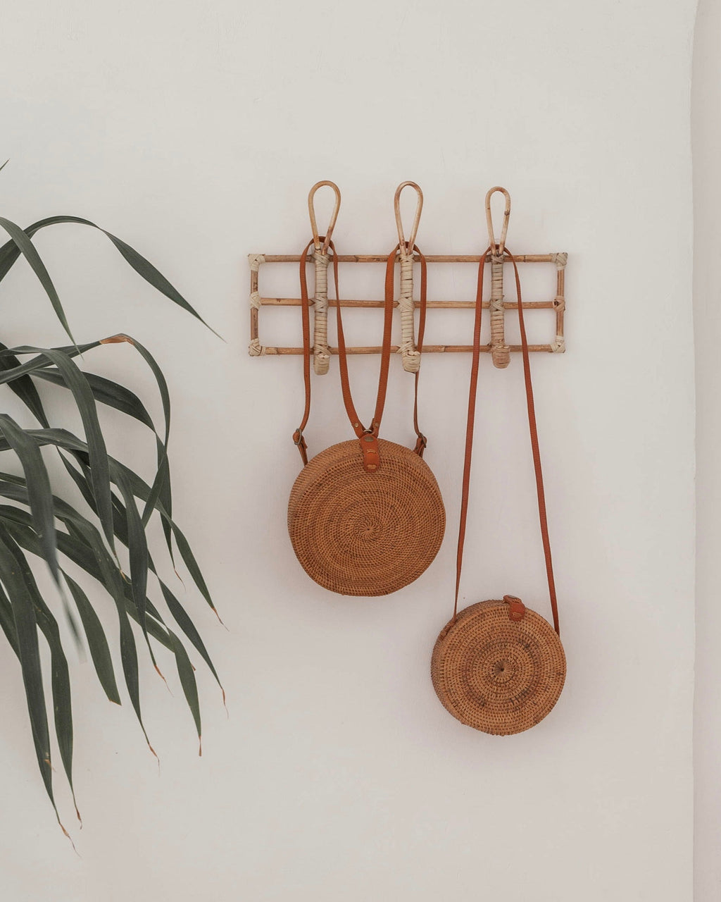 Nusa Rattan Wall Hooks
