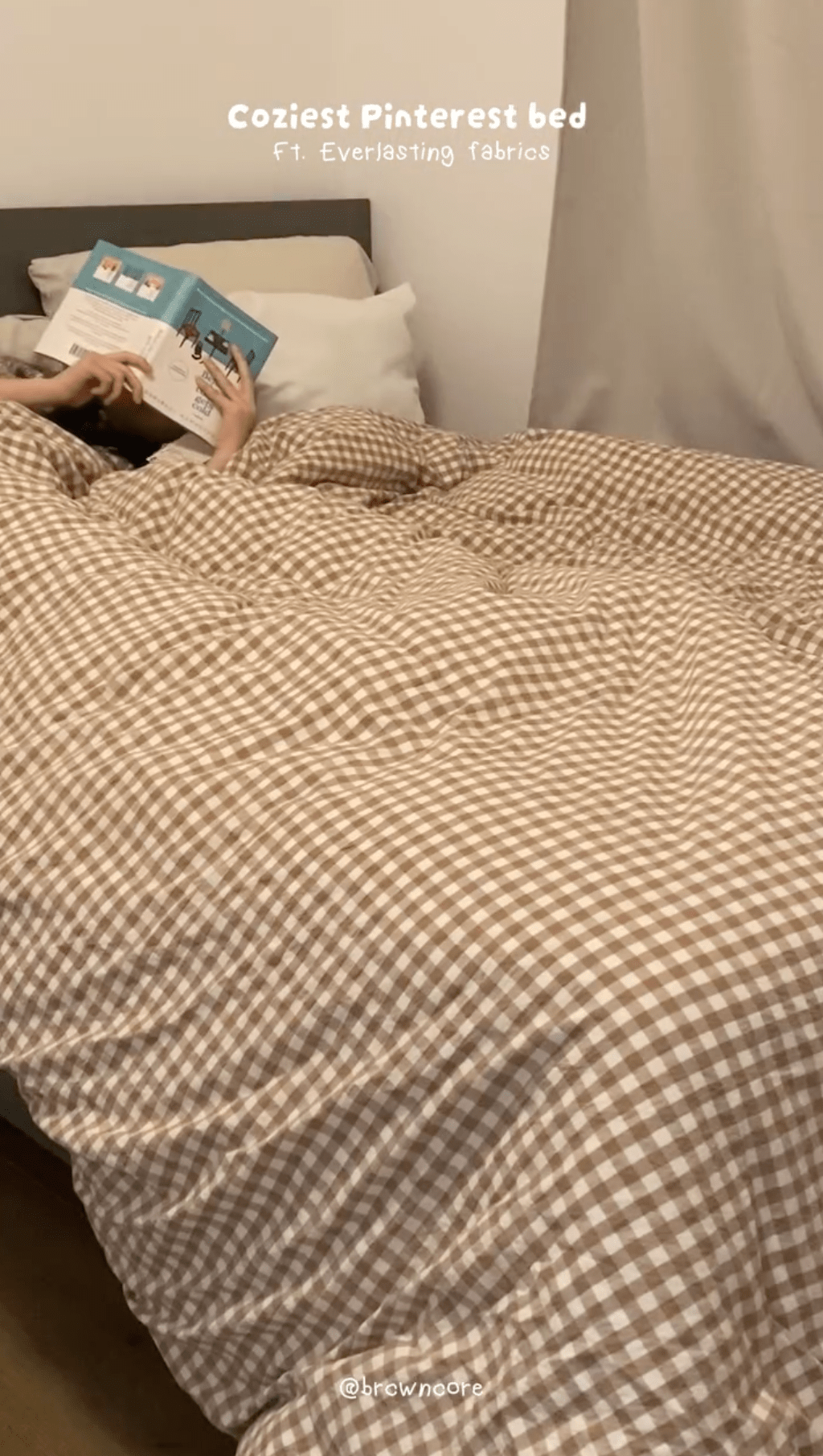 Gingham Bedding Set / Pink