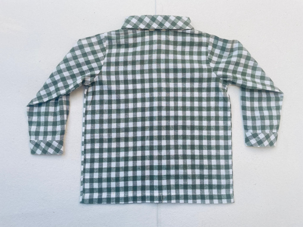 Green Gingham Shirt