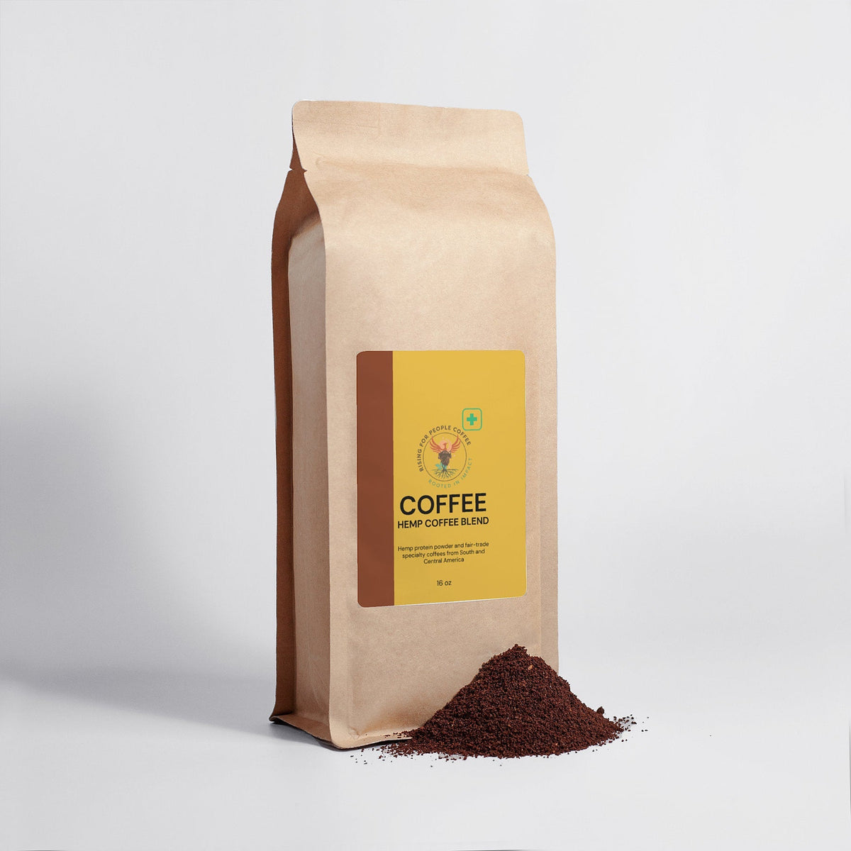 Hemp Coffee Blend Medium Roast 16oz — Whole Bean Coffee