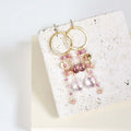 Rose Pink Gemstones Ammil Earrings