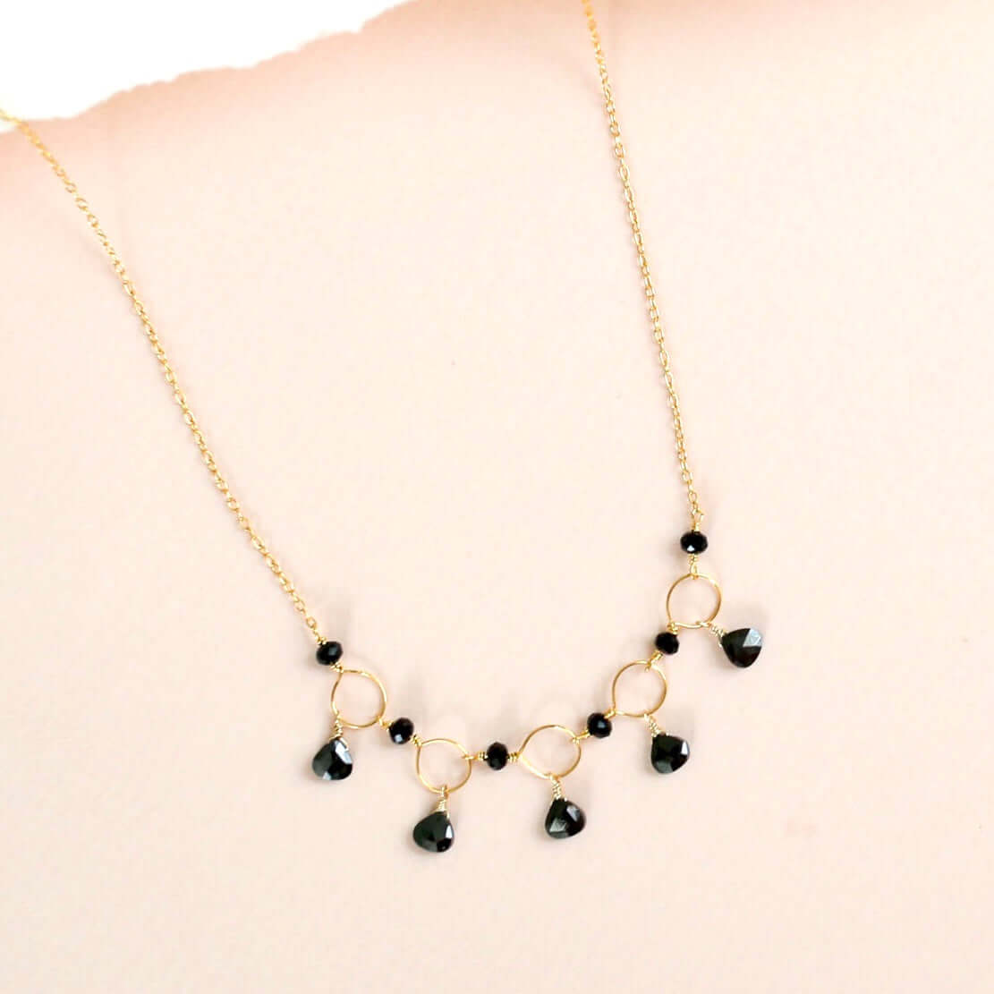 Rose Quartz Gemstone Mini Sparkler Necklace