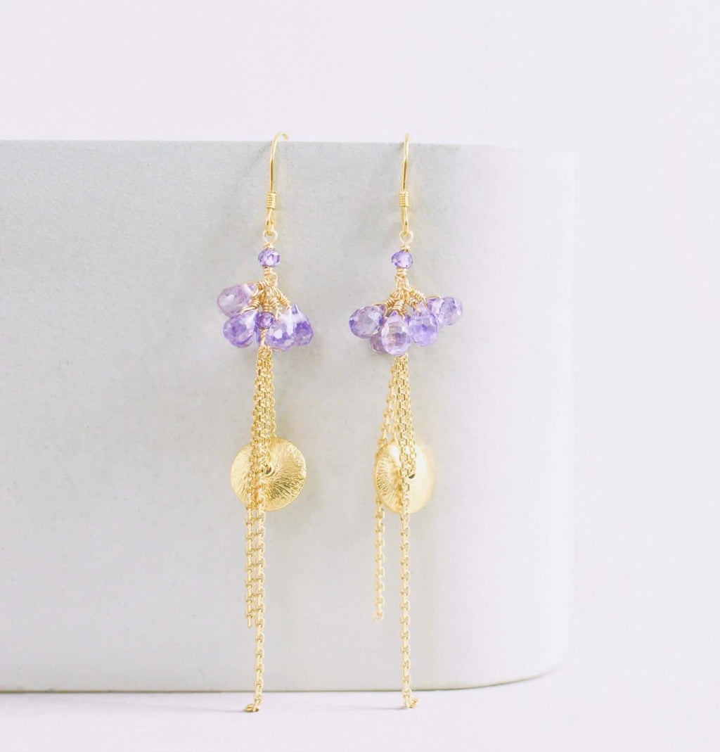 Ballet Earrings - Aquamarine