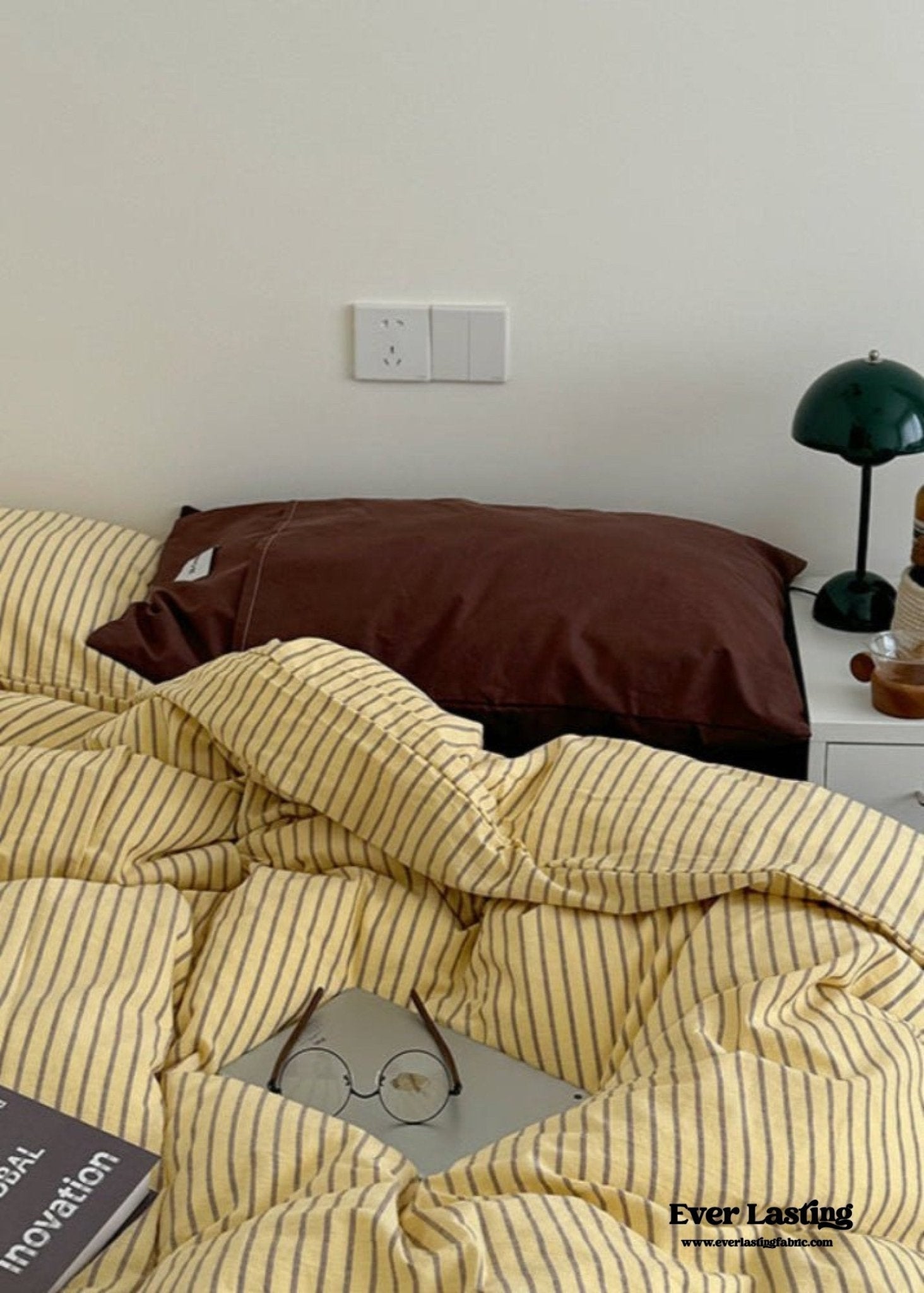 James Striped Bedding Set / Yellow