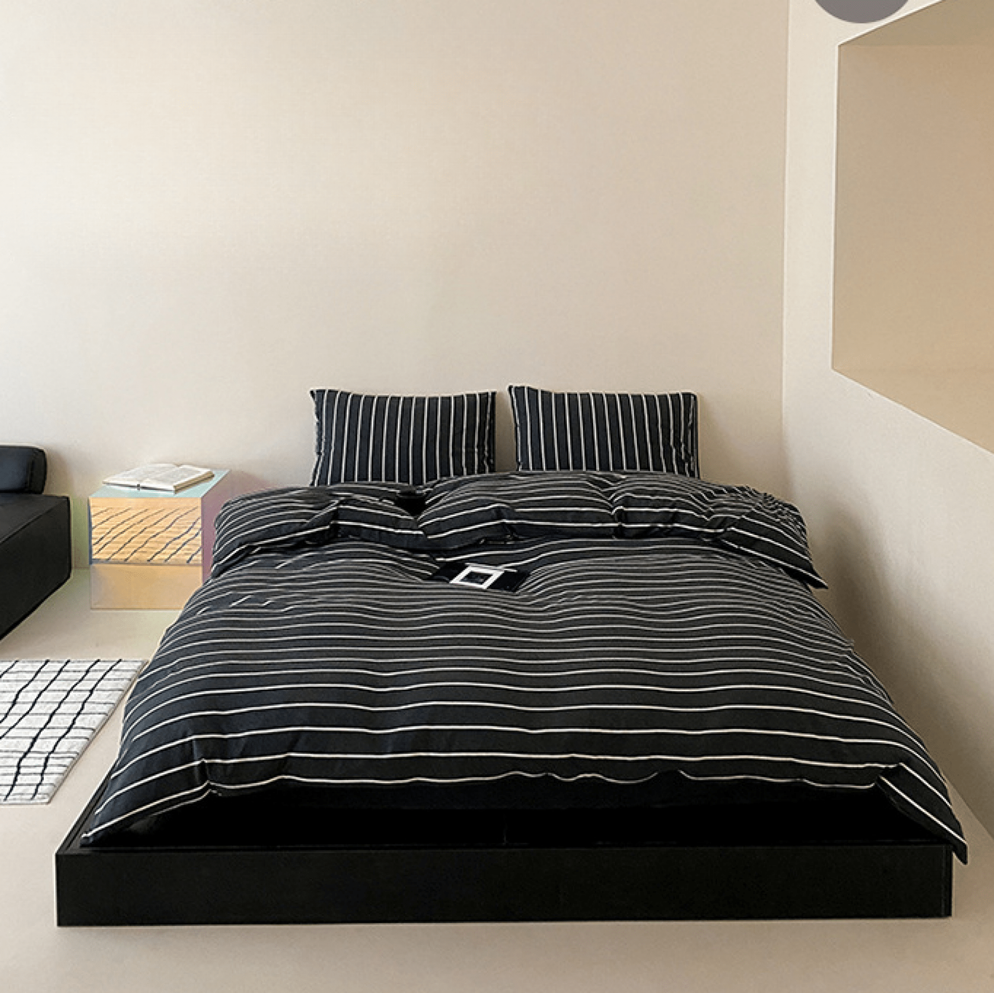 Jersey Knit Stripe Duvet Cover