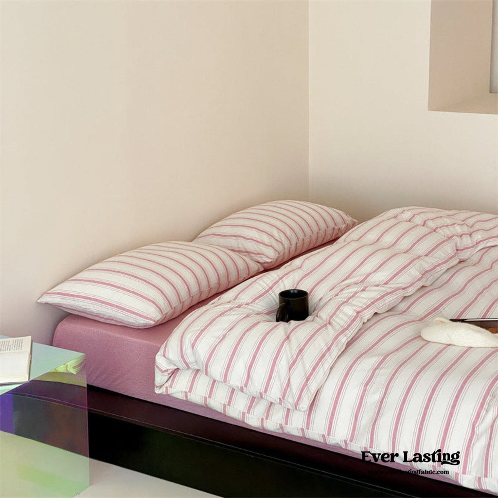 Jersey Knit Stripe Duvet Cover