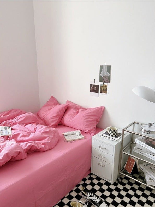 Mixed Color Bedding Set / Barbie Pink + Pastel Pink