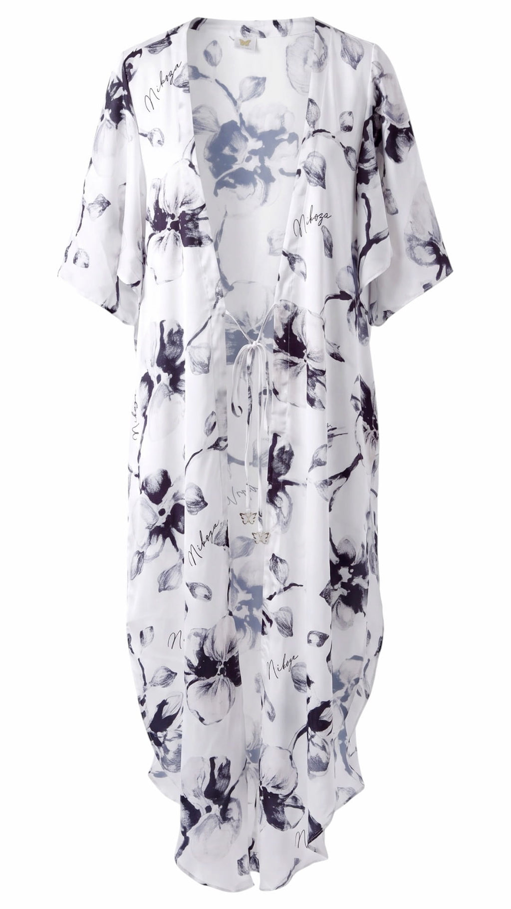 Miranda long cover up 100 % Silk