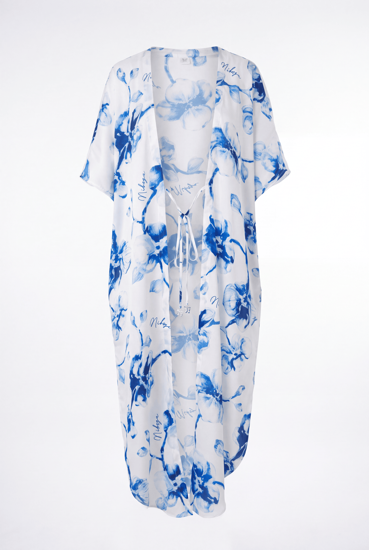 Miranda long cover up 100 % Silk