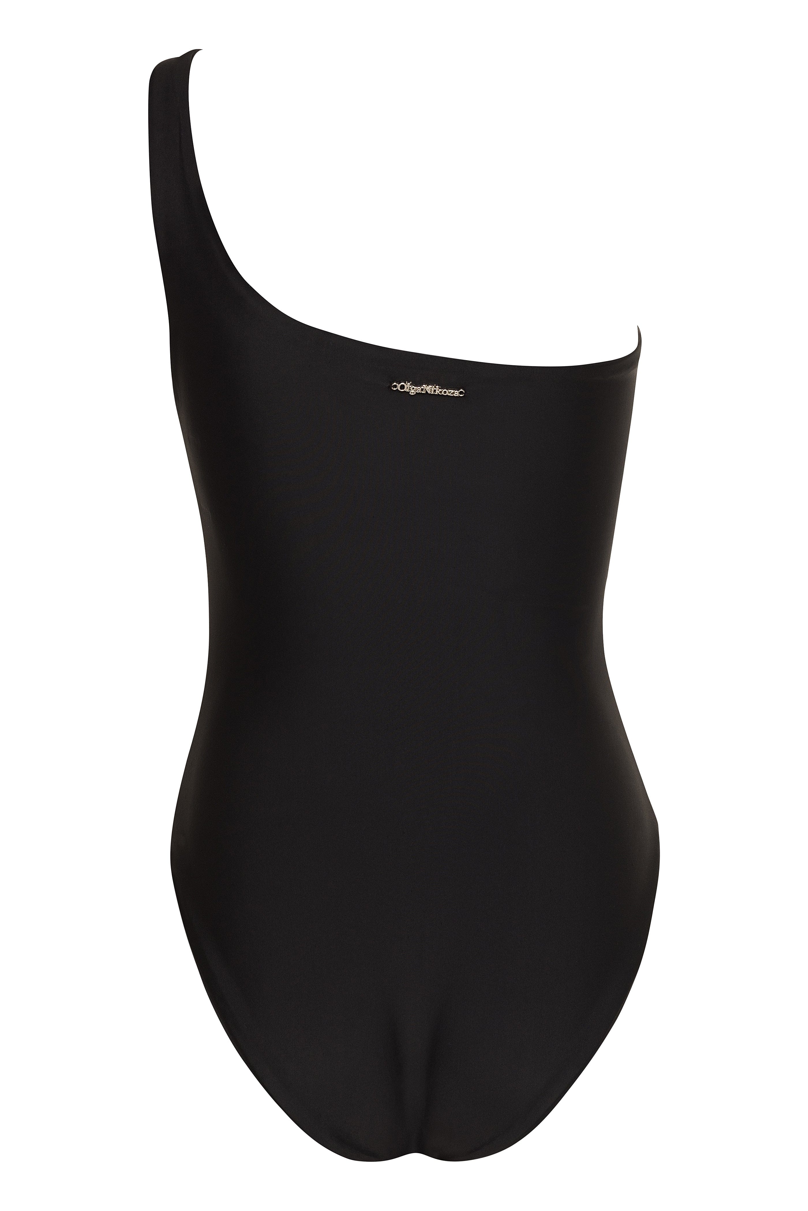 Vanda - StripeOne Shoulder Style Swimsuit
