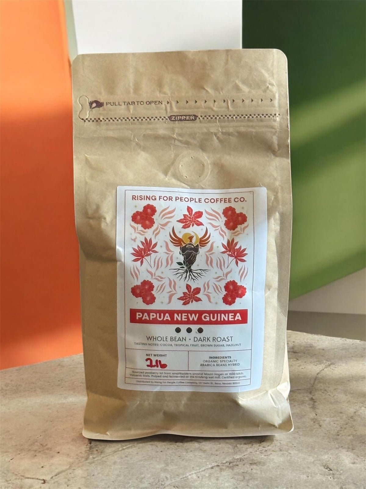 Papua New Guinea Coffee — Whole Bean, Medium-Dark Roast