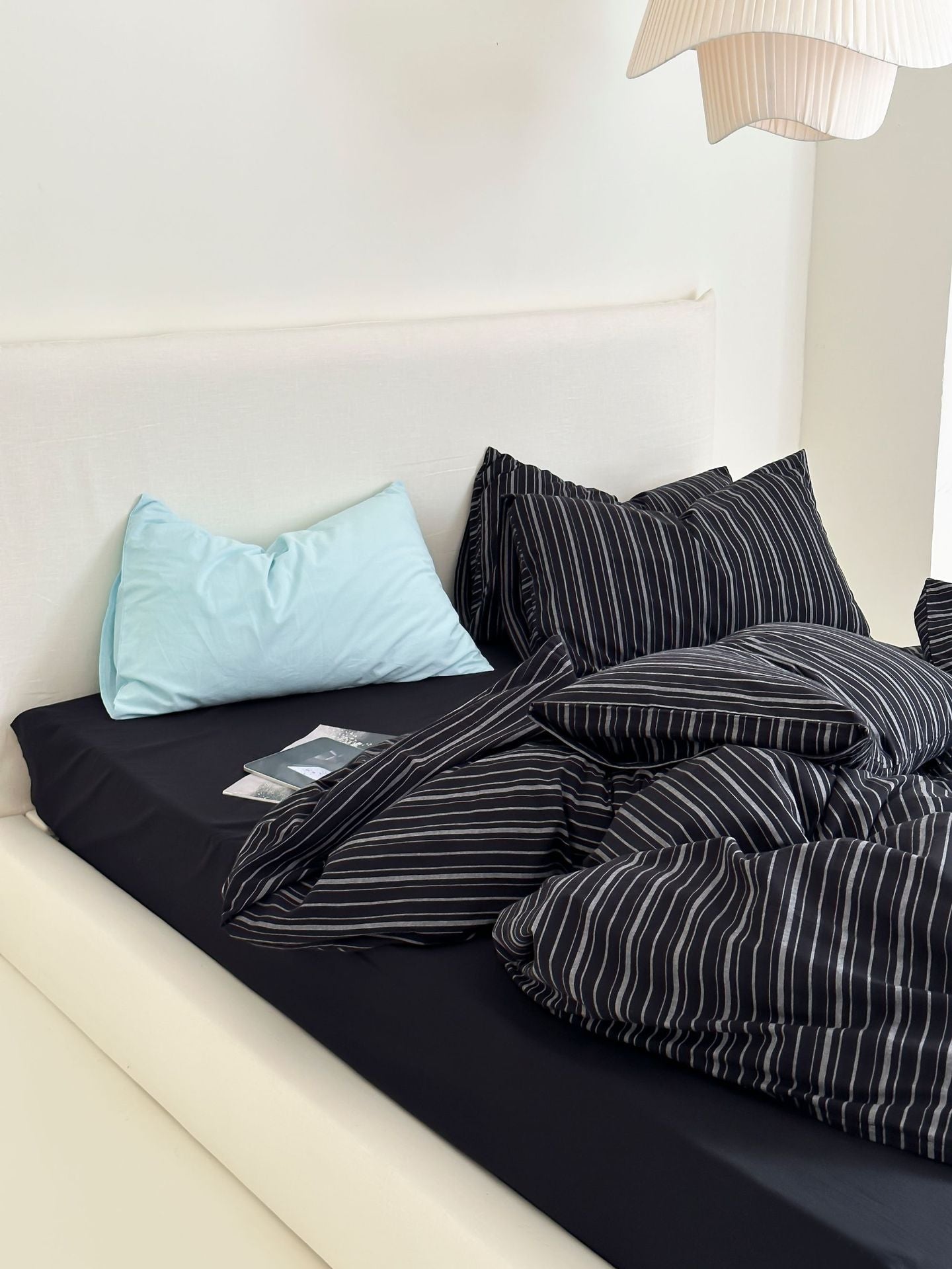 Refreshing Stripe Bedding Set / Forest Green