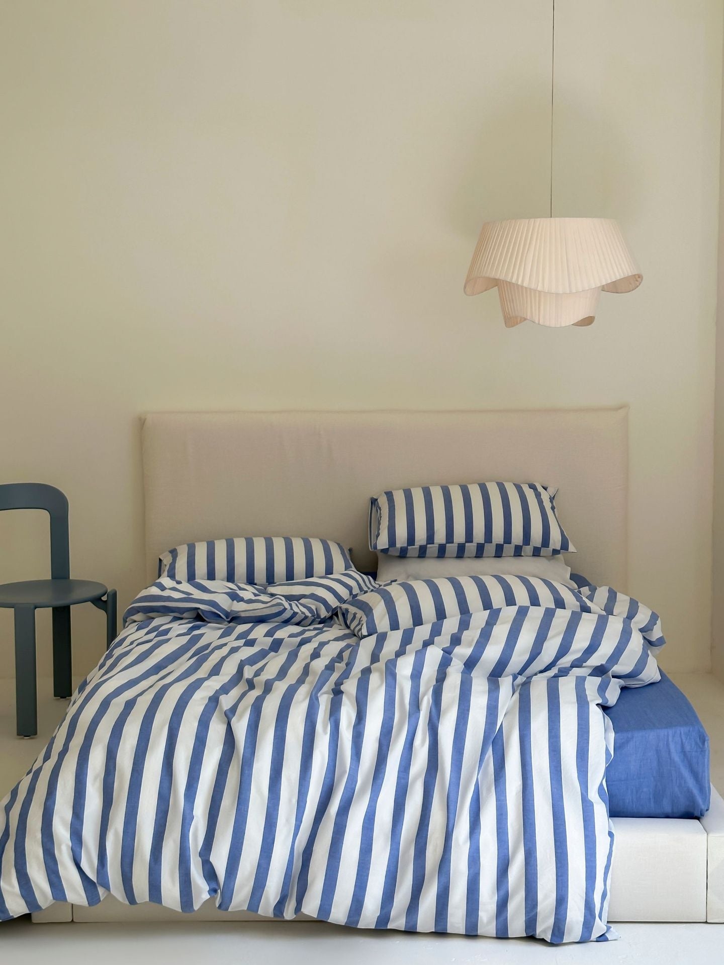 Refreshing Stripe Bedding Set / Forest Green