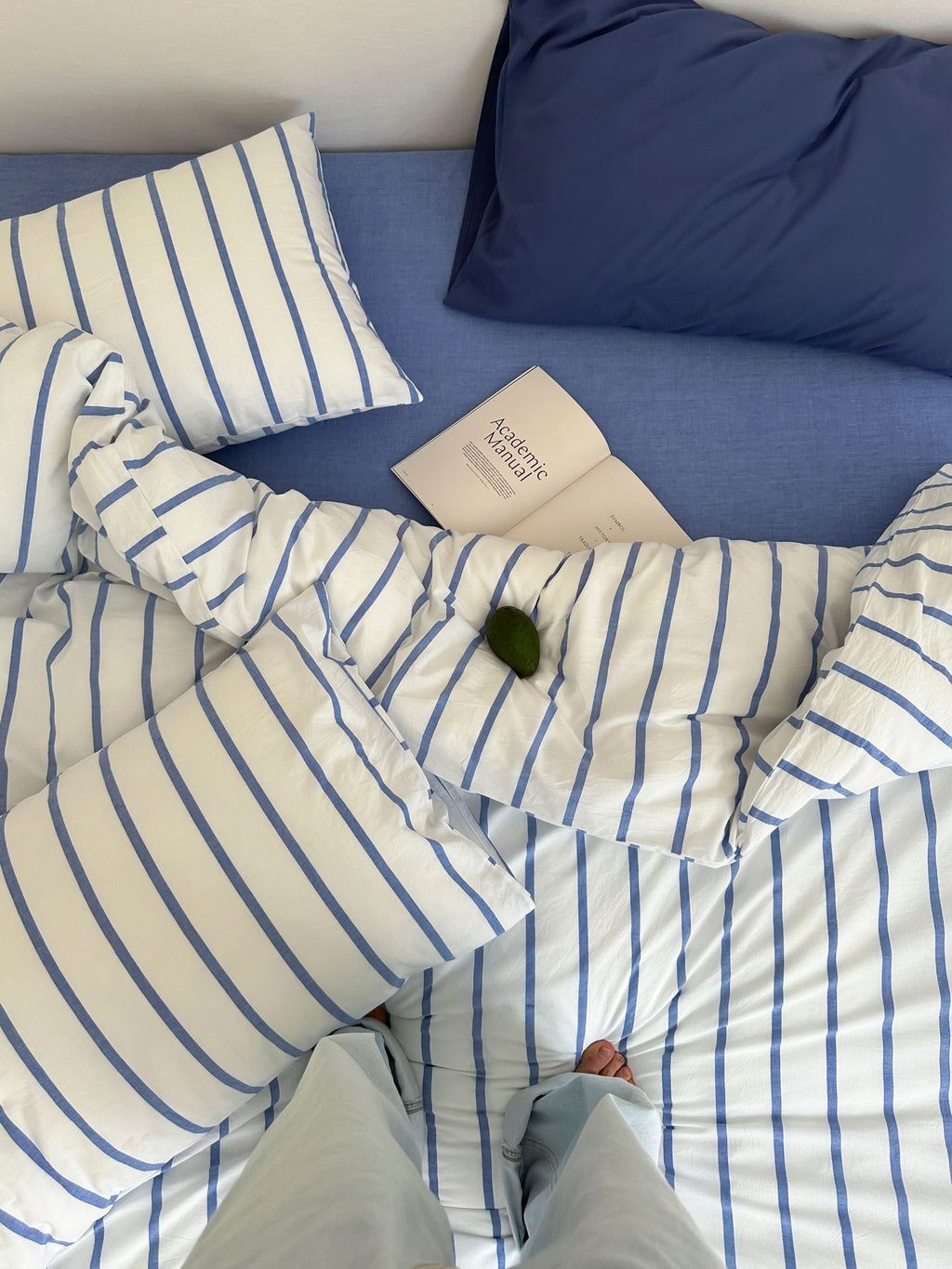 Refreshing Stripe Duvet Cover / Mint Green