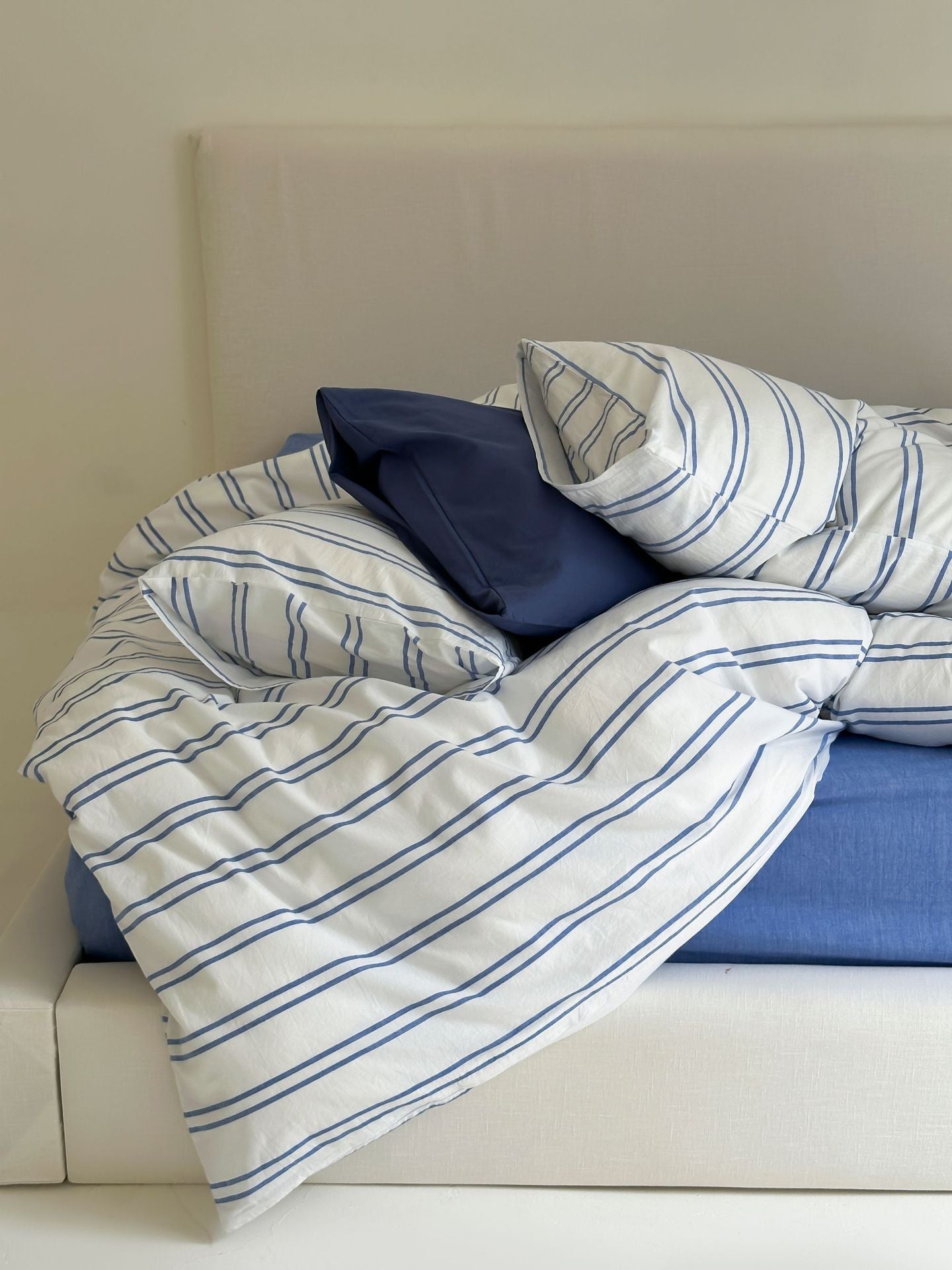 Refreshing Stripe Duvet Cover / Mint Green