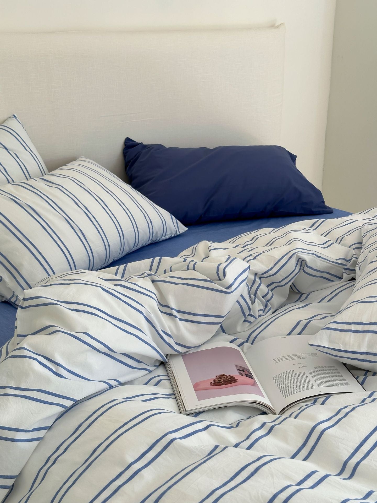 Refreshing Stripe Duvet Cover / Mint Green