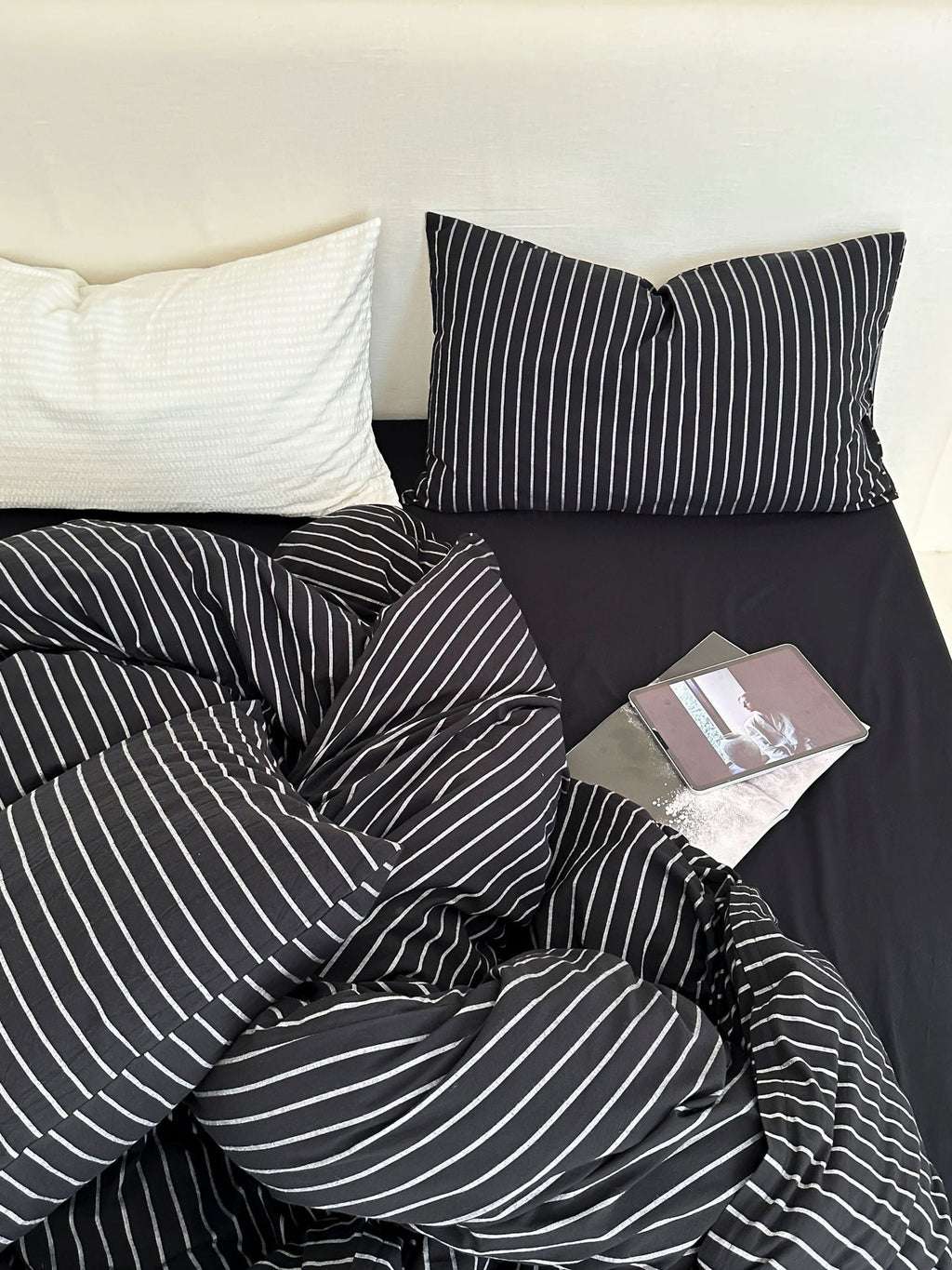 Refreshing Stripe Duvet Cover / Yellow