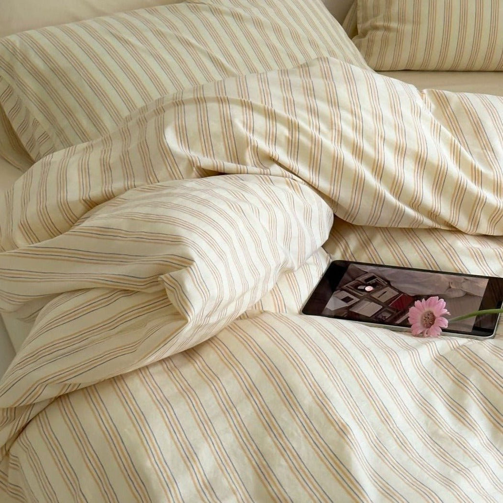 Refreshing Stripe Pillowcases / Forest Green