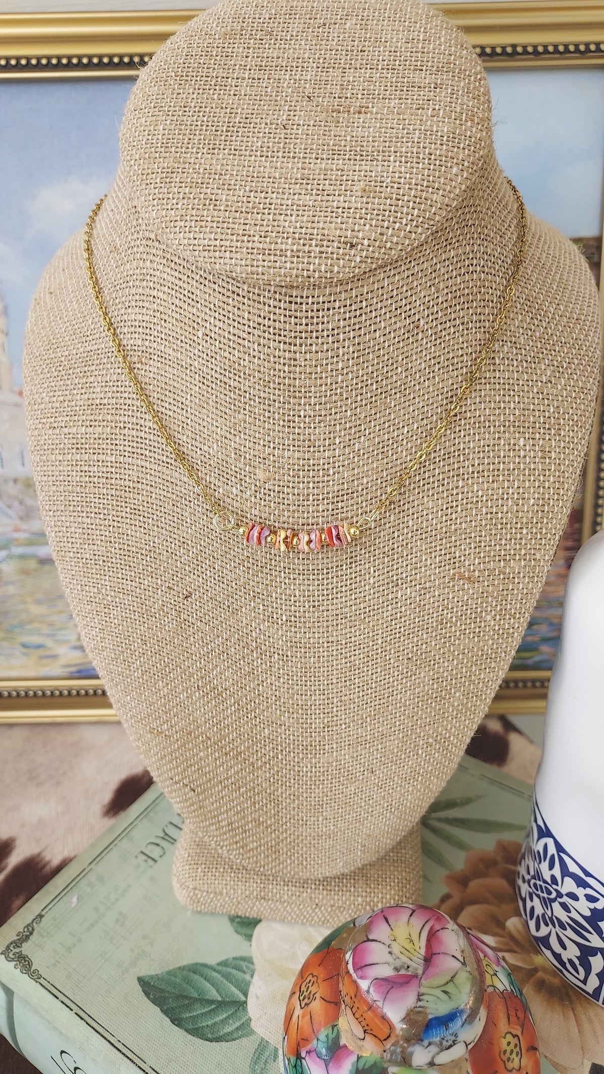 Golden il Lido Bar Necklace- LAST CHANCE