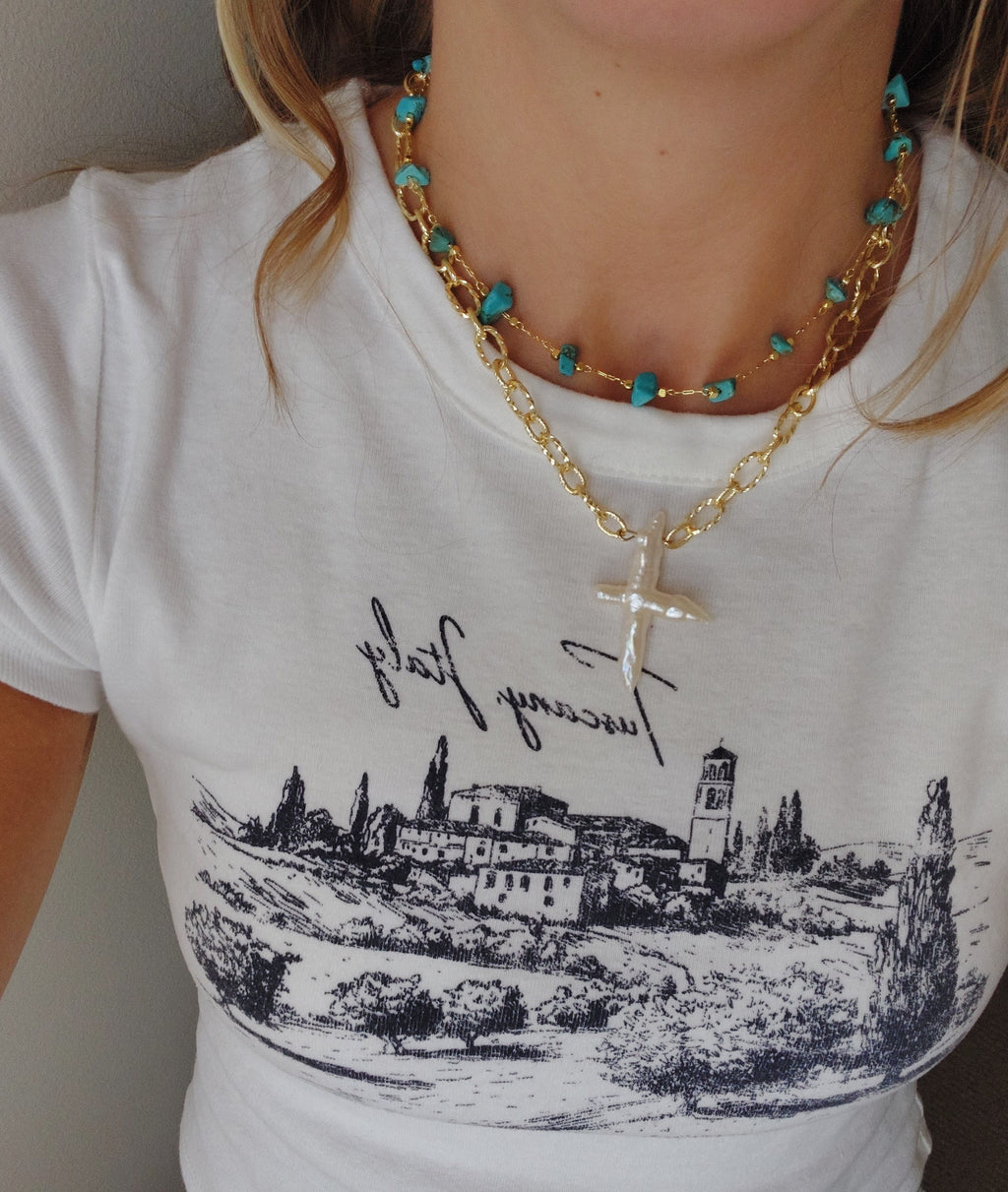 Jesus Loves You- Fresh Water Pearl necklace