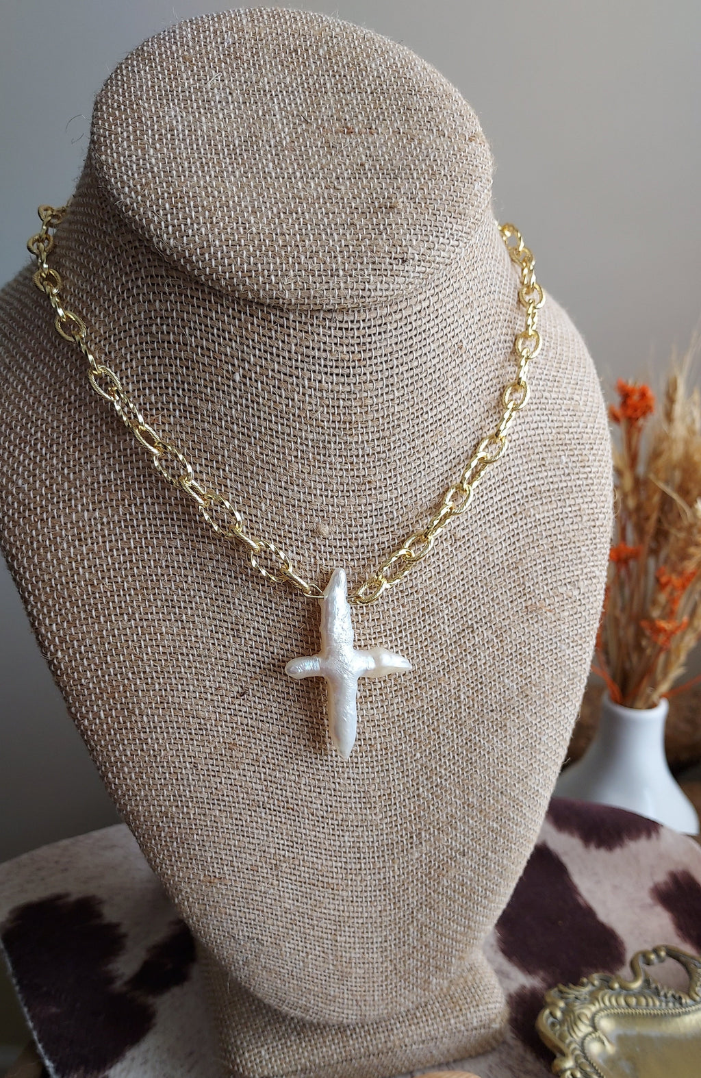 Jesus Loves You- Fresh Water Pearl necklace