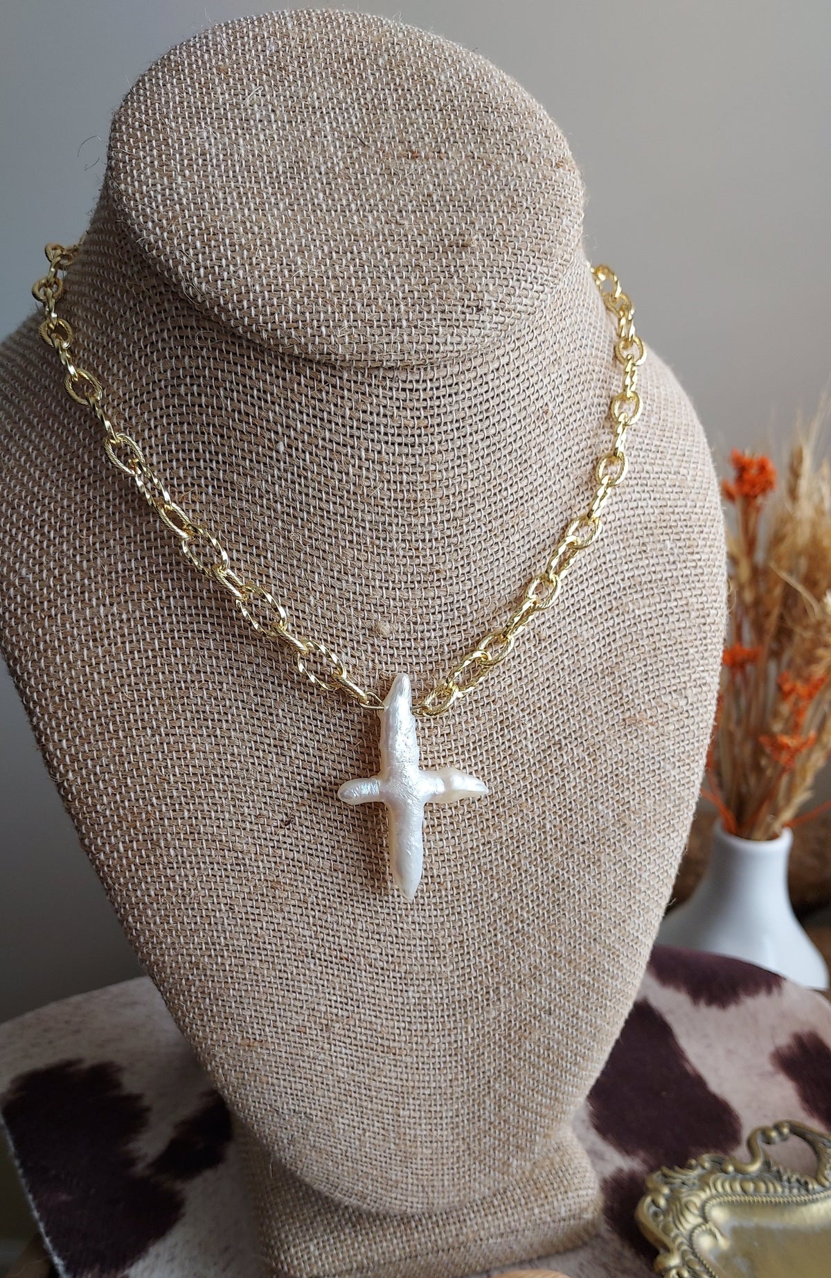 Jesus Loves You- Fresh Water Pearl necklace