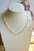 Dainty Gold Paperclip Necklace