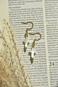 By His Grace- Dainty Cross Dangles in Gold
