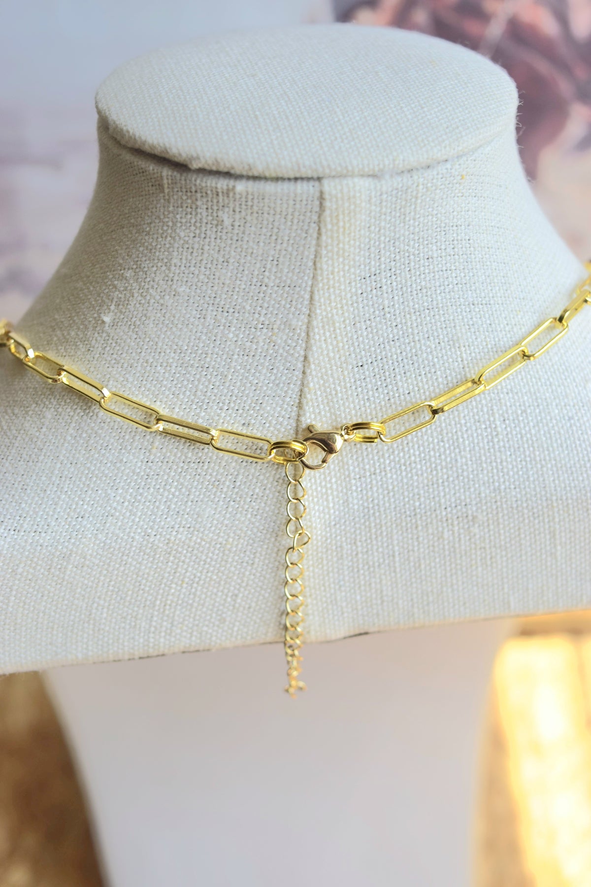Dainty Gold Paperclip Necklace