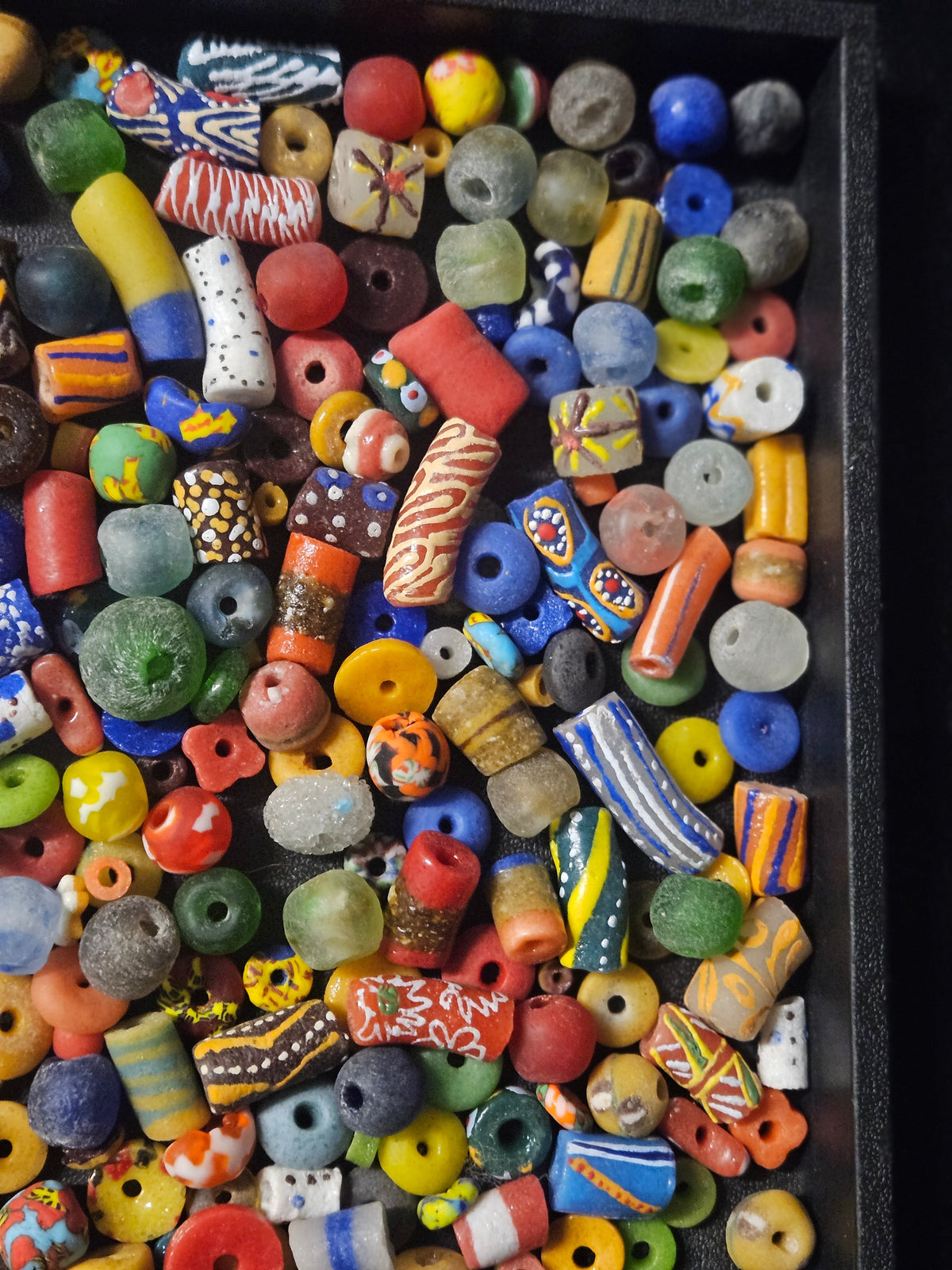 African Glass Bead Color & Texture Mix – Assorted Krobo Beads