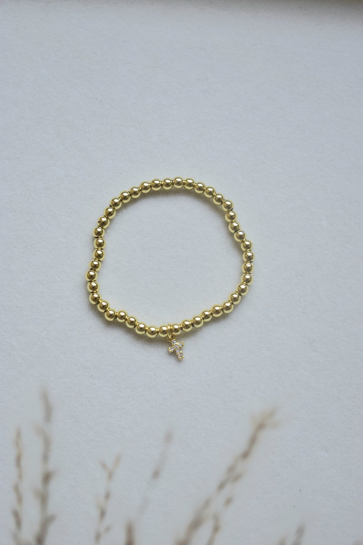 Shine His Light-  Gold Filled Stretchy Bracelet