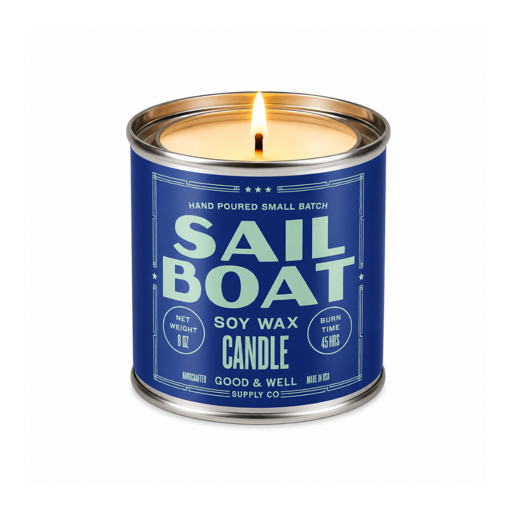 Sailboat Happy Place Candle
