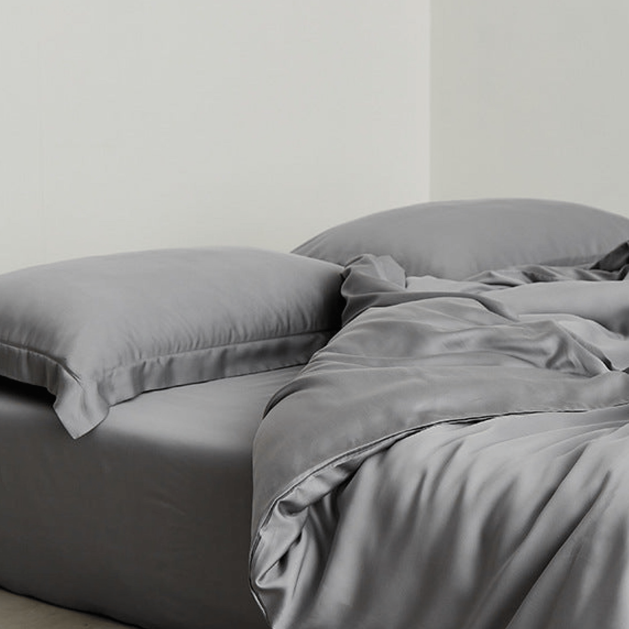Silky Solid Tencel Bedding Set / Blue