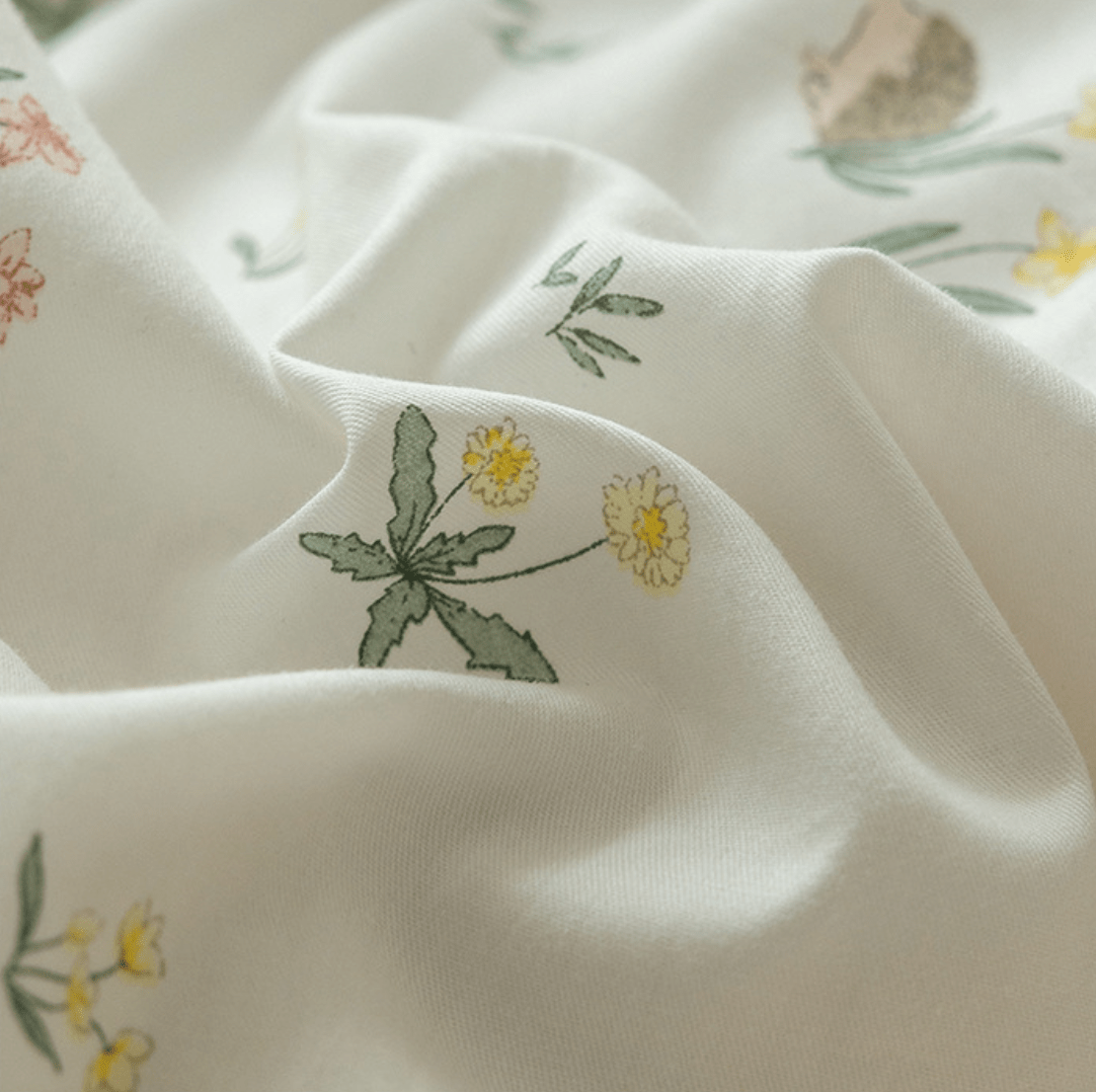 Soft Cottage Blue Ribbon Bedding Set / Blue
