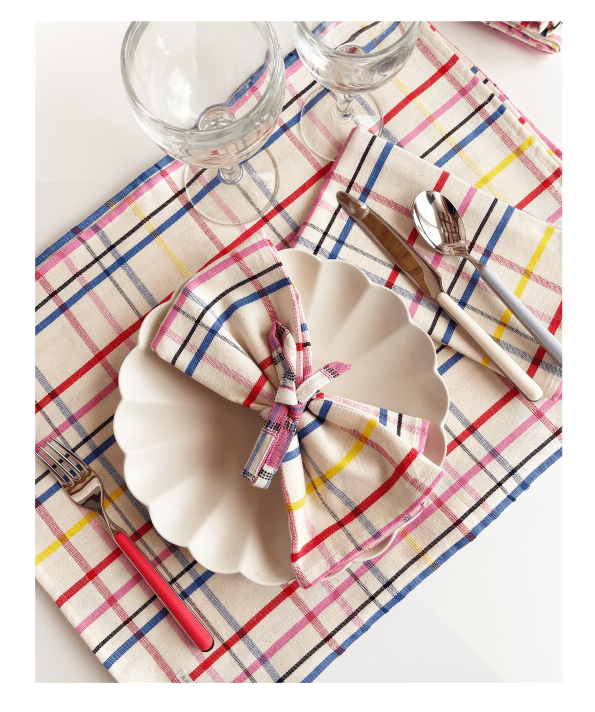 Vera Plaid Napkin Set