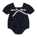 Starlit Nautical Breeze Polka Girl Romper