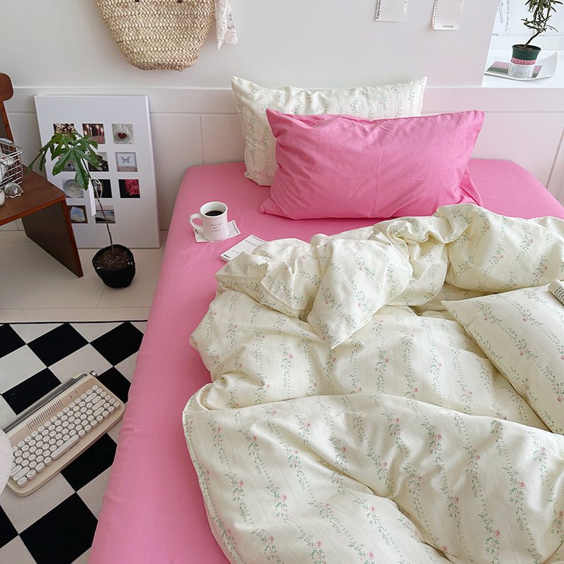 Sweet Floral Bedding Set / Floral Blue