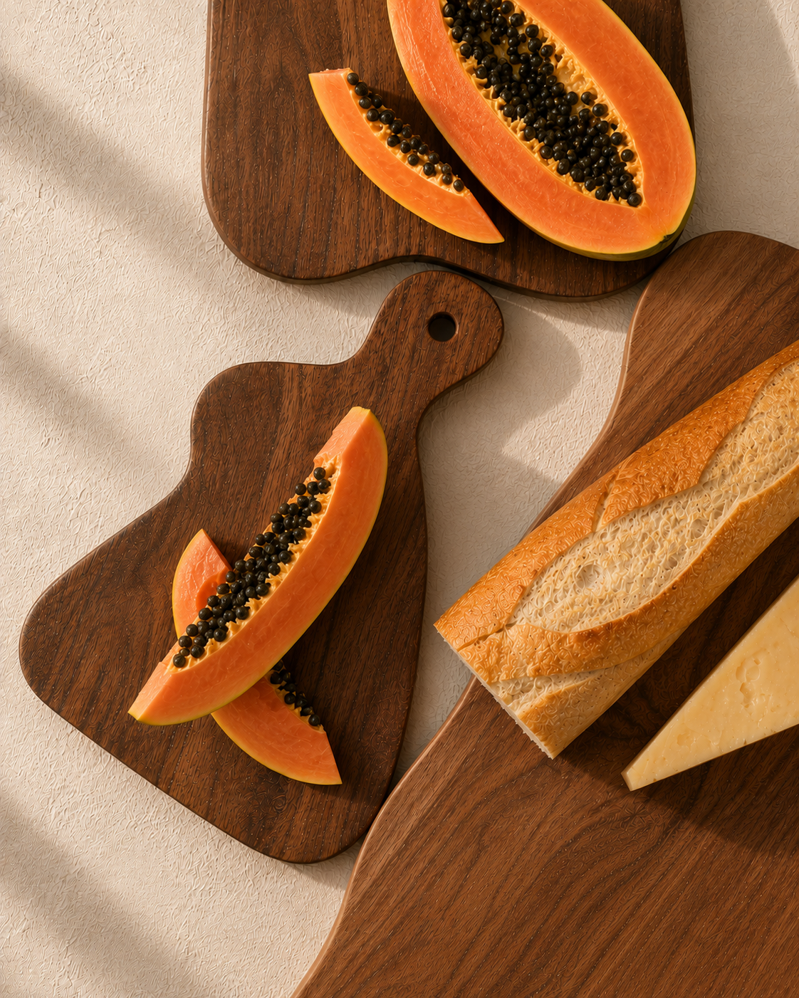 Teak Wavy Charcuterie Boards
