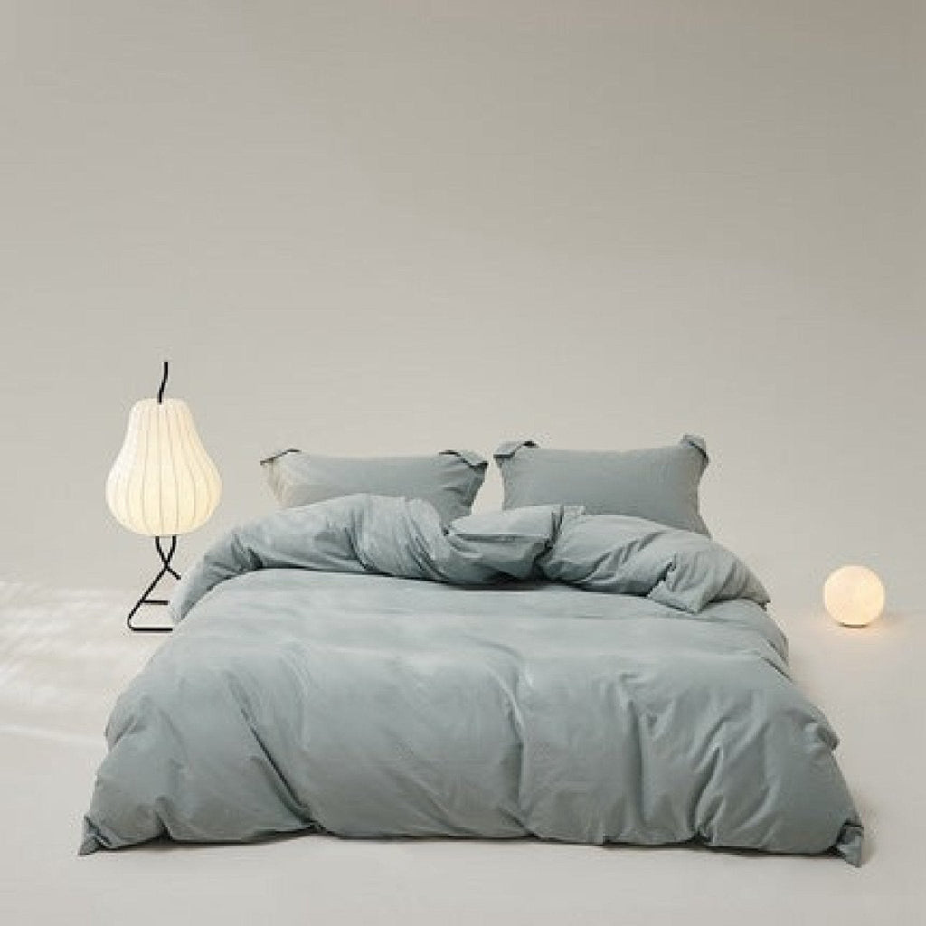 Velvære Luxe Solid Color Cotton Bedding Set / Brown